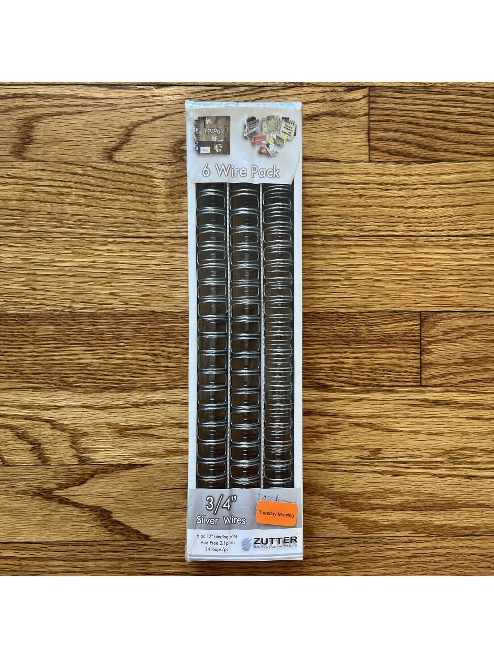 Zutter Bind It All 3/4" Silver Wire Binding Coils 6 Pieces